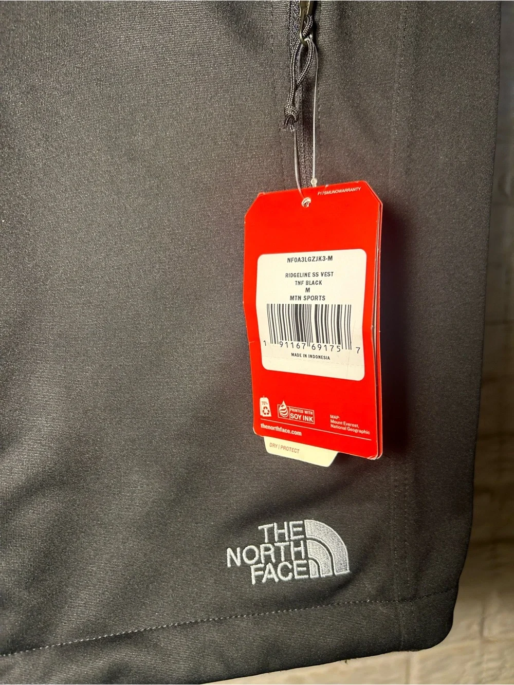 The North Face Black Men's Softshell Vest with Tito's Logo